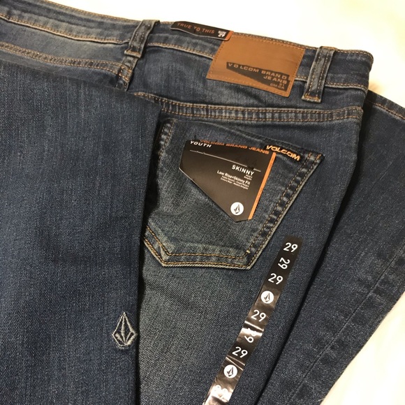 ๐NWT Volcom Youth 2x4 Girls Skinny Leg Jeans๐ - Picture 2 of 3